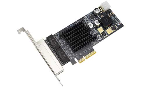 PCI-E網(wǎng)絡(luò)適配器_UT-N704-POE 4端口千兆服務器適配器